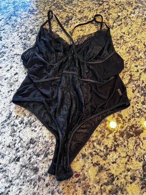 Amazon Black Lace Bodysuit Teddy